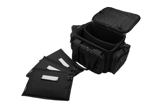 The Savior Gear 3-Gun Range bag features dividers for organization.